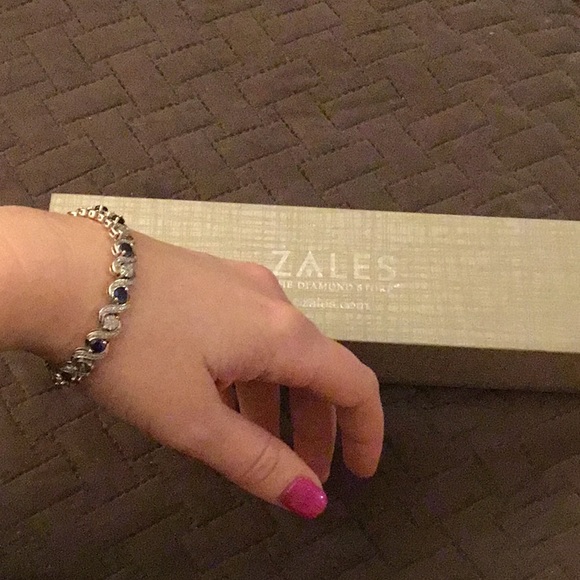 Zales sapphire and diamond tennis bracelet - Picture 5 of 5